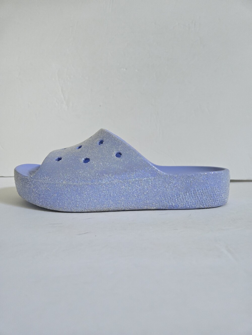 Crocs Classic Platform Slides Sandals Glitter Size 10 - Picture 5 of 14